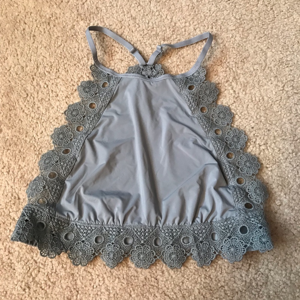 grey aerie high neck bralette